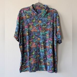 Michael's Zebra Animal prints Multi Lightweight Men's Top Size 2X-LARGE